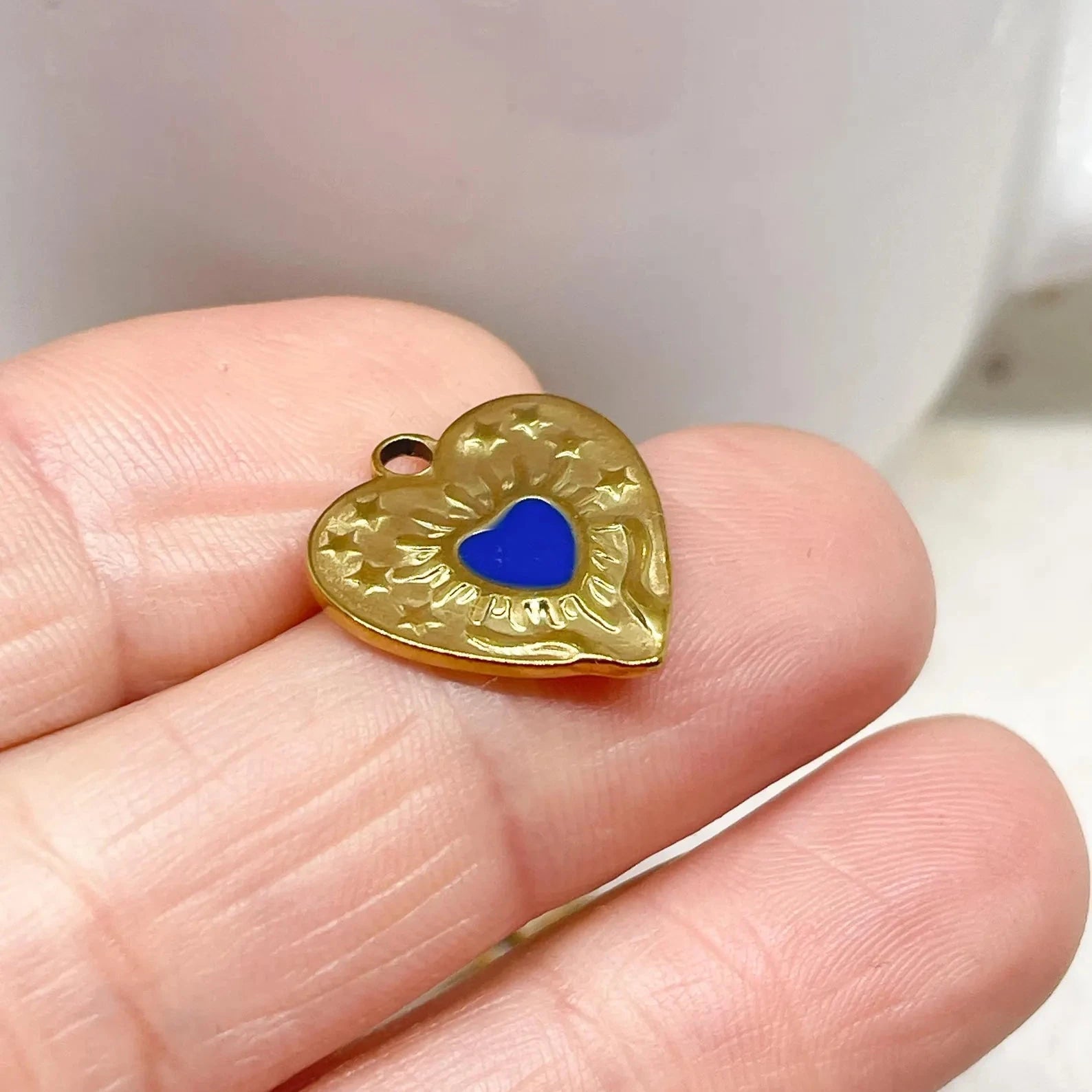 Anhänger Herz aus Edelstahl (IP)