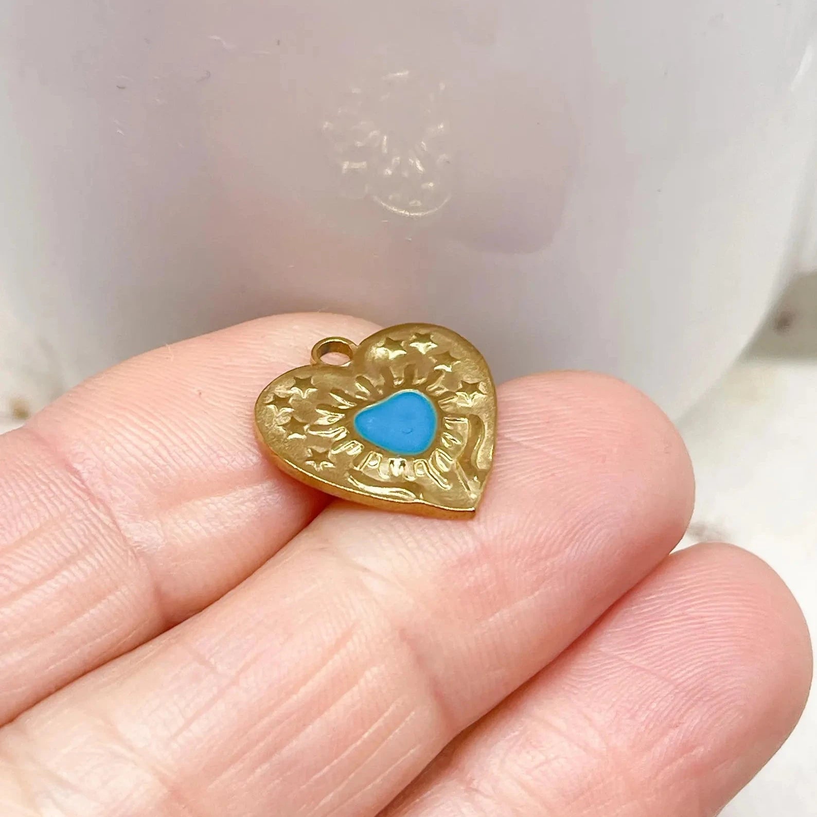 Anhänger Herz aus Edelstahl (IP)