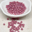 Böhmische Glasschliffperlen 4mm 100 St. Pink Coral