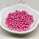 Böhmische Glasschliffperlen 4mm 100 St. Pearl Shine Pink
