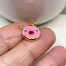 2 St. Anhänger Donut Rosa