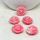 5 St. Resin Blümchen, Pastel Blumen Perlen
