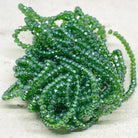 Glasperlen 2mm 150 St., Grüne Perlen
