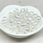 Acryl Perlen Rund 10mm Weiß