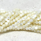 100 St. Perlmutt Perlen 4mm, Muschelperlen 4mm
