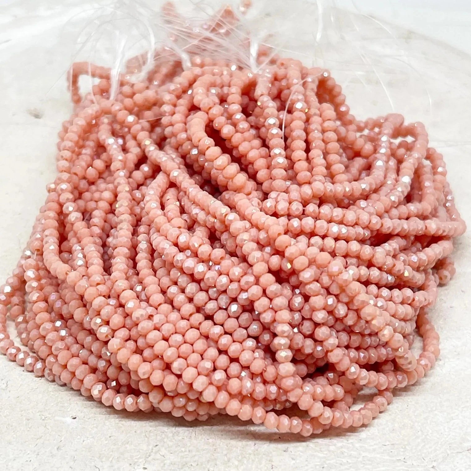 Glasperlen 2mm - Lachs