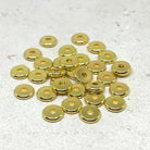 Zwischenperle / Spacer Perle aus Messing Donut 8mm 24K, vergoldet.&nbsp;