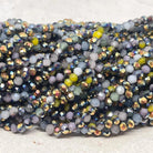 Glasperlen 4mm, Glasschliffperlen Multicolor