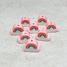 Polymer Regenbogen Perlen 25 St. - Rosa