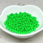 100 St. Böhmische Glasschliffperlen 3mm - Neon Grün