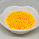 100 St. Böhmische Glasschliffperlen 3mm - Neon Hellorange