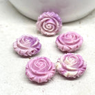 Resin Blümchen Pastel Blumen 5 St. - Lila