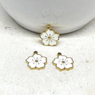 Edelstahl Anhänger Blume, Sakura Blüte Charm
