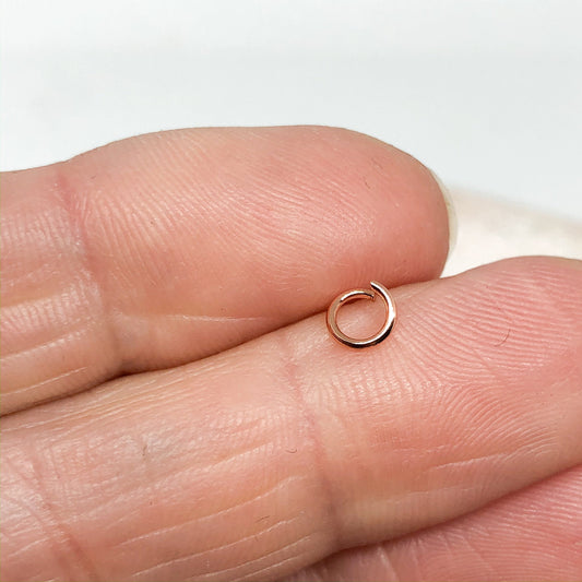 Biegeringe Edelstahl 3/4/5/6mm rosévergoldete 30 St.