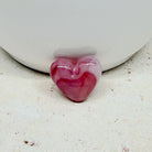 20 St. Acryl Herzen Perlen Bordeauxrot