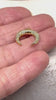 Messing Anhänger Mond vergoldete mit Zirkonia