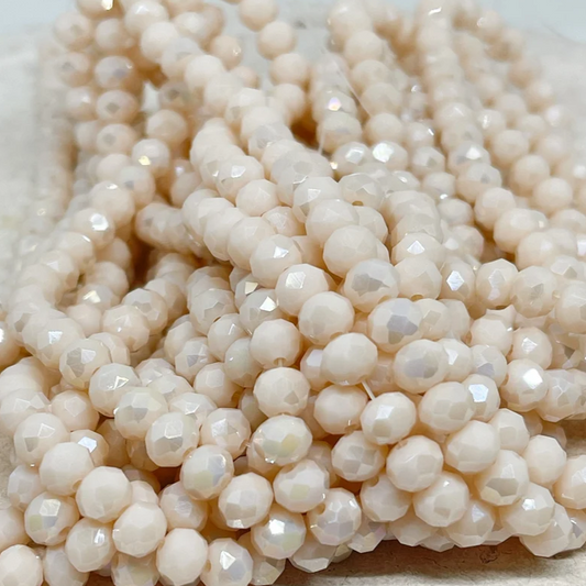 Kristallperlen 6mm Beige 