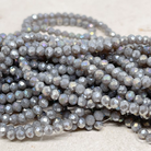 Glasschliffperlen 3mm grau