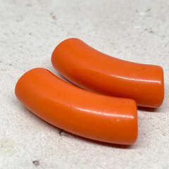 Acryl Röhrenperlen Tubes 35 x 11 mm Orange