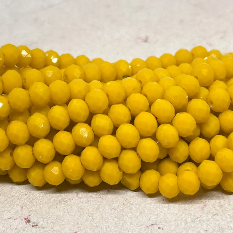 Kristallperlen 6mm  Gelb
