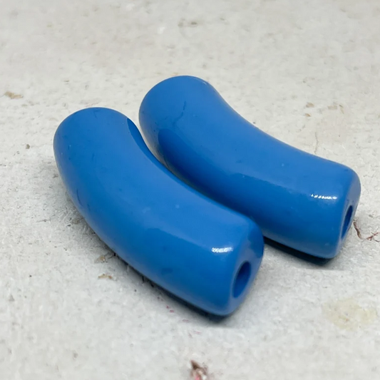 Acryl Röhrenperlen Tubes 35 x 11 mm Blau