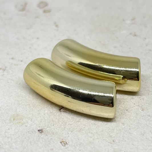 Acryl Röhrenperlen Tubes 35 x 11 mm Gold