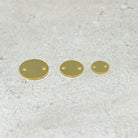 Messing Verbinder Plättchen 10 St. 24K vergoldet