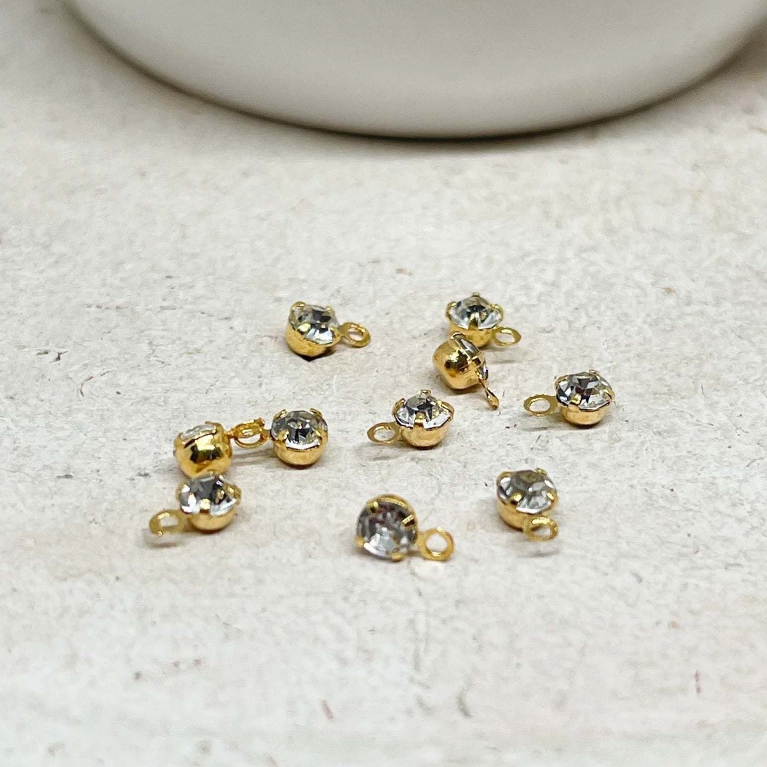  Metallsterne Anhänger 18 K Vergoldet 5 St.