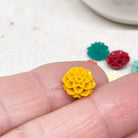 10 St. Resin Blümchen, Blumen Perlen Bunt gemischt