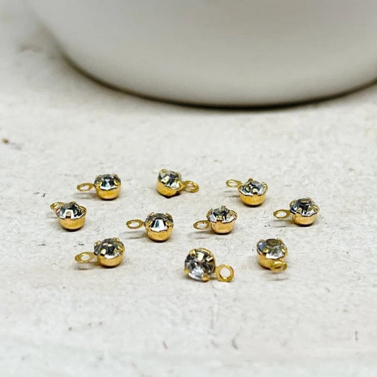  Metallsterne Anhänger 18 K Vergoldet 5 St.