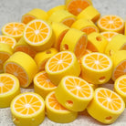 Polymer Clay Frucht Perlen - Citrone
