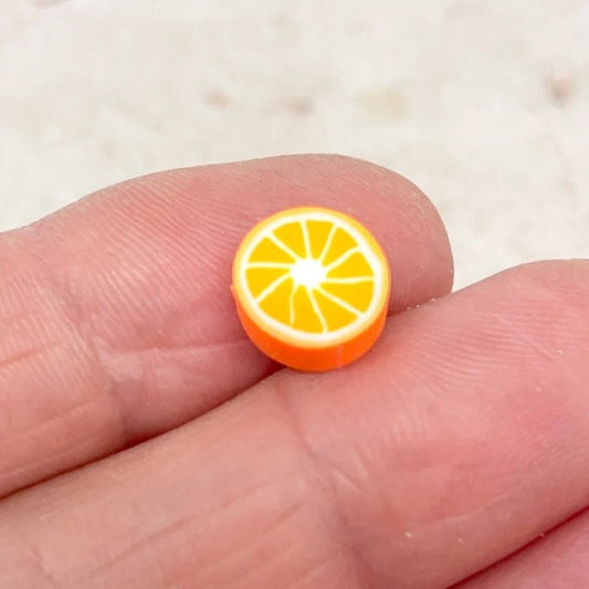 Polymer Clay Frucht Perlen  - Orange