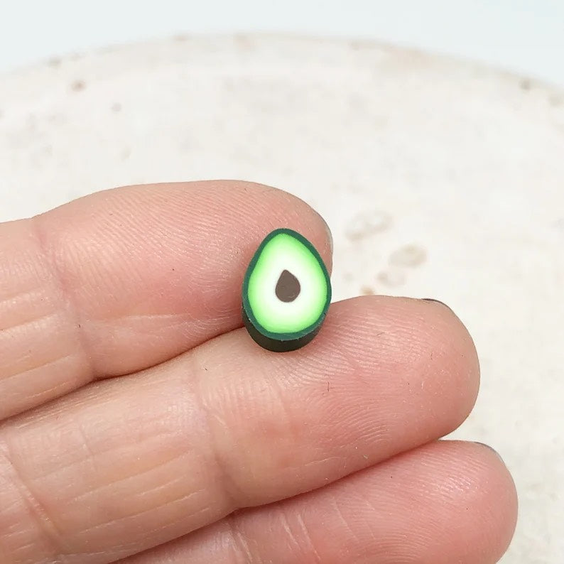 Polymer Clay Perlen Fruchtperlen - Avocado