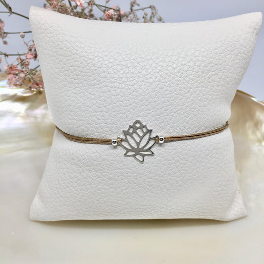 Armband mit Lotusblume aus 925 Sterling Silber Armband, Filigrane Armbänder