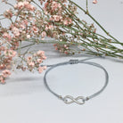 Armband mit Unendlichkeitzeichen aus 925 Sterling Silber 
