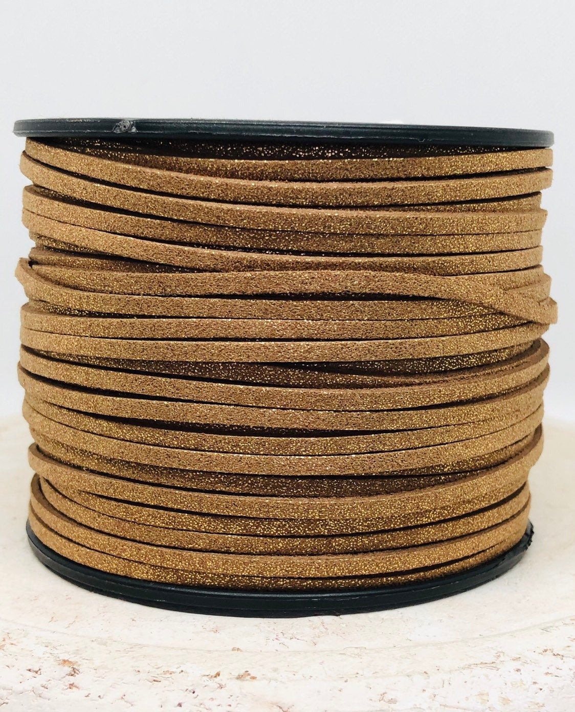 Veloursband 3mm 5m Braun