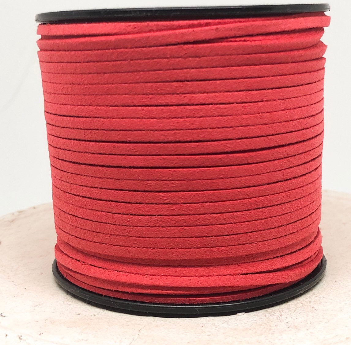 Veloursband 3mm 5m, Schmuckband Farbe light Corale