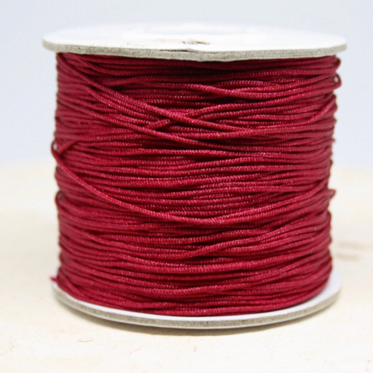 10 m  Macraméband,  Farbe Rubyrot, Schmuckband rot, 20 Cent pro Meter