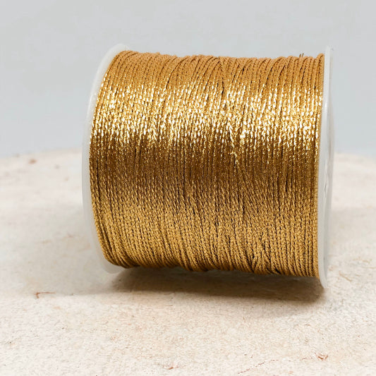 Macraméband 10m 0,5mm Farbe Gold Metallic