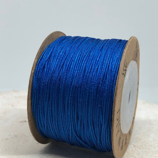 Macraméband 10m 0,8mm Preußisch Blau