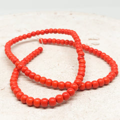 100 St. Howlith Perlen 4mm orange