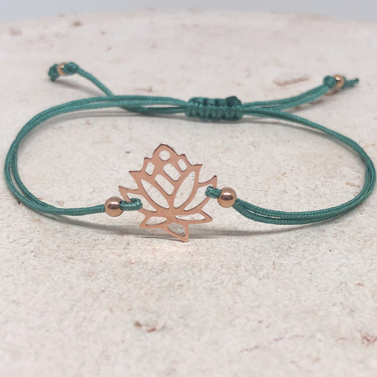 Armband mit Lotusblume aus 925 Sterling Silber, Filigrane Armbänder