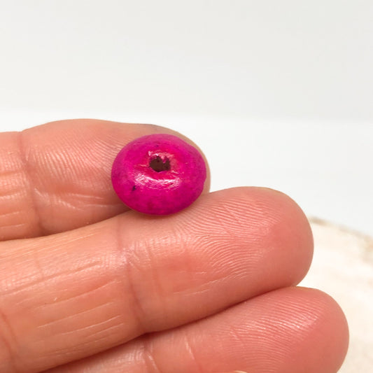 Bunte Holzperlen 14mm x 6mm, 100 St. runde Holzperlen, Große Holzperlen