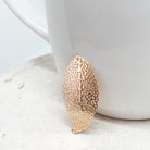 Blatt Anhänger Charm Blatt vergoldet 2 St.