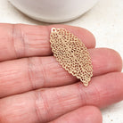 Blatt Anhänger Charm Blatt vergoldet 2 St.