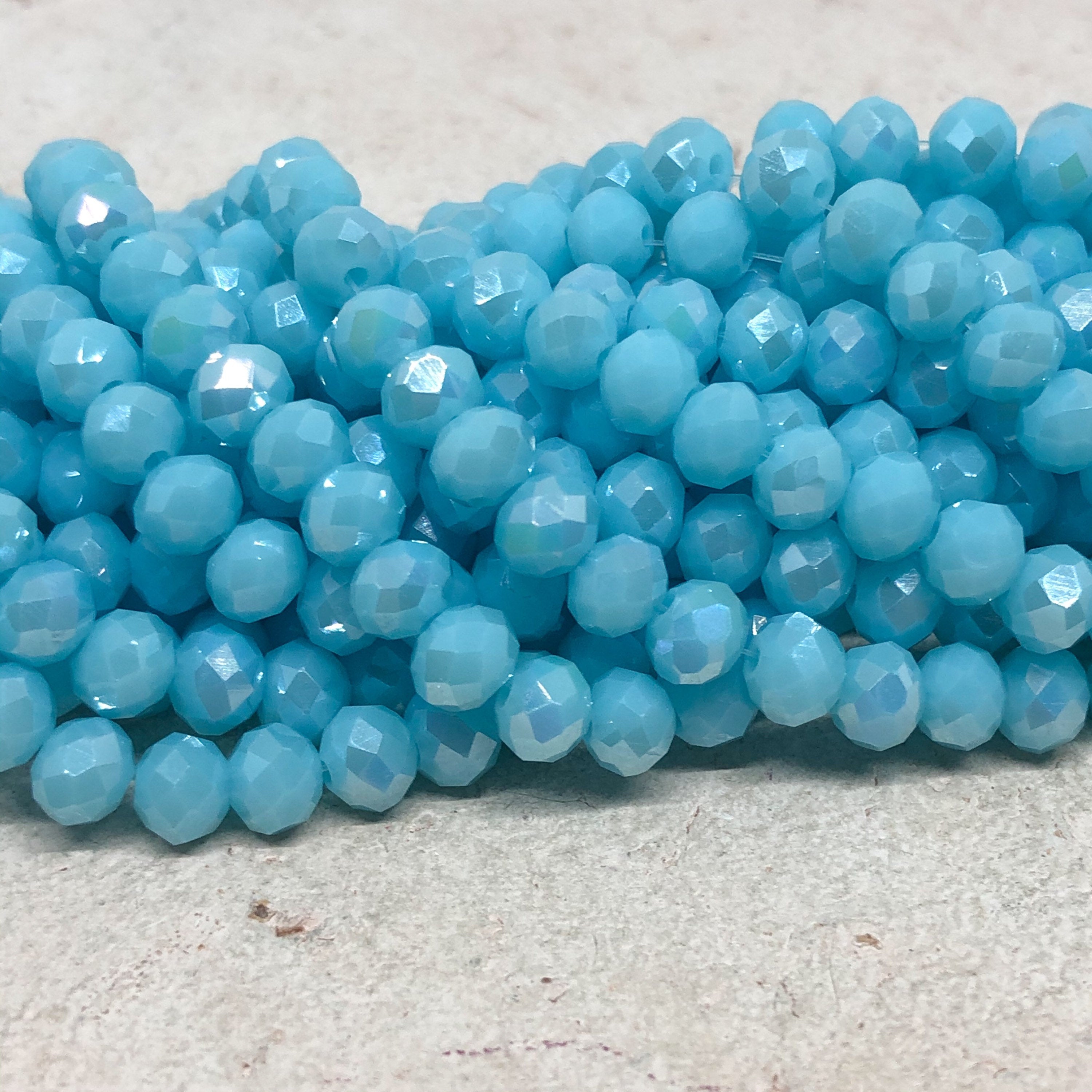 Kristallperlen 6mm Hellblau