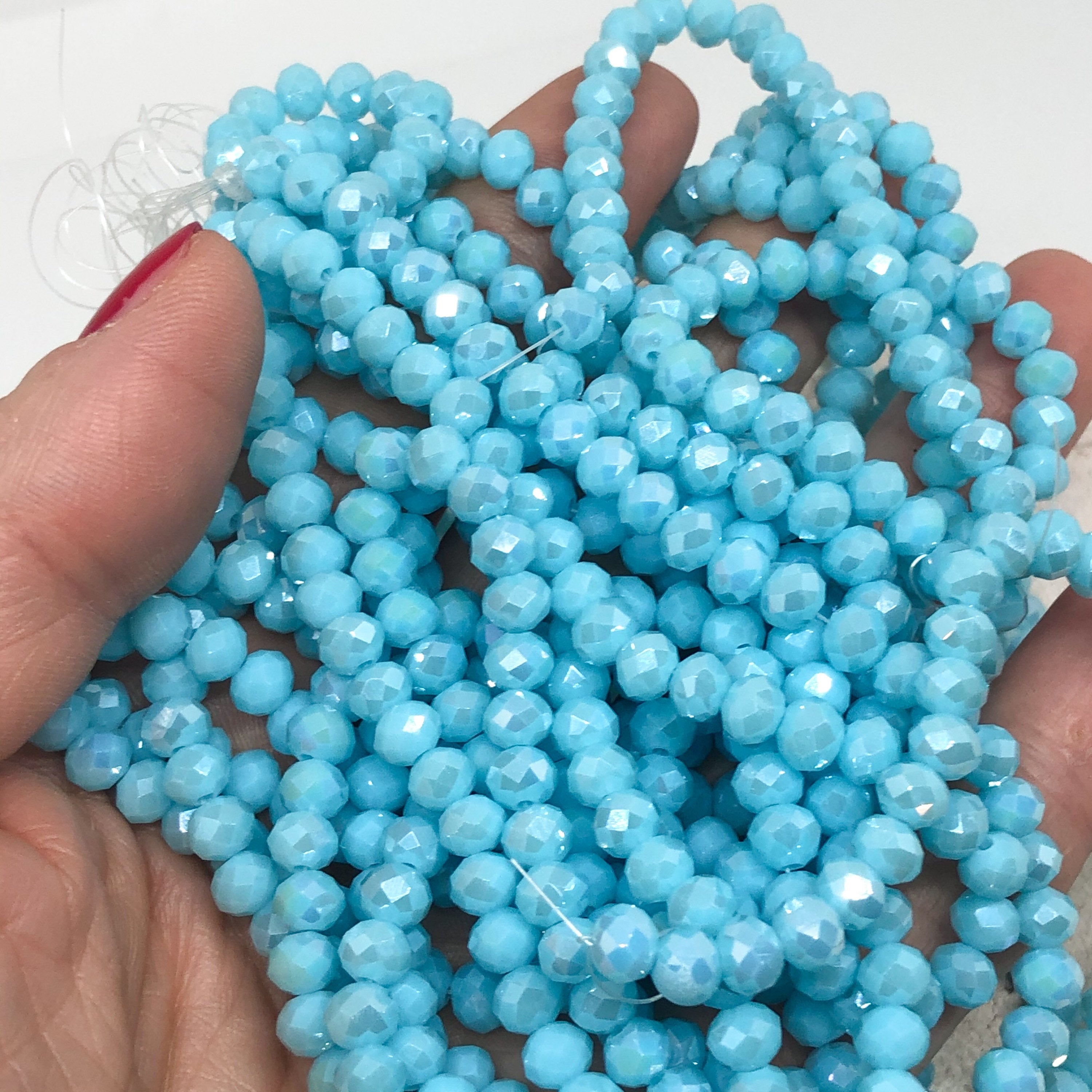 Kristallperlen 6mm Hellblau