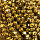 Kristallperlen 8mm Metallic Gold